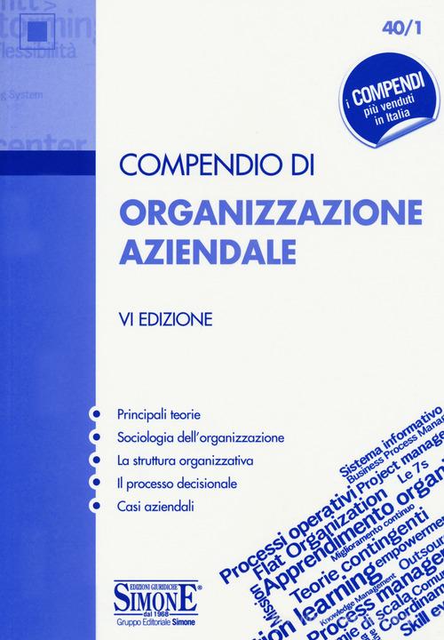 Libreriauniversitaria Compendio di organizzazione aziendale