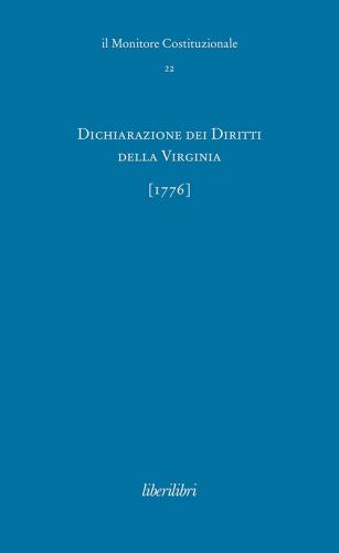Libreriauniversitaria Dichiarazione dei Diritti della Virginia (1776). Ediz. italiana e inglese