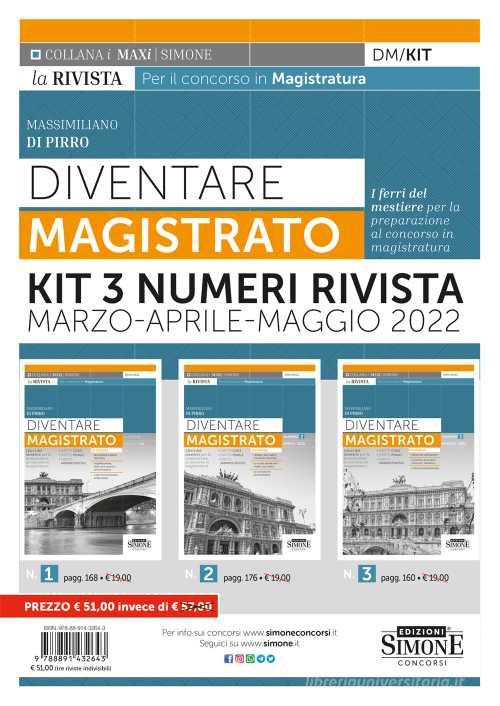 Libreriauniversitaria Diventare magistrato. La rivista per il concorso in magistratura. KIT 3 numeri marzo-aprile-maggio 2022