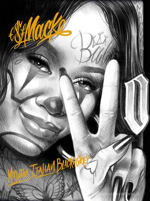 Libreriauniversitaria E.$£ Macko. My latin italian black'n'grey. Ediz. illustrata