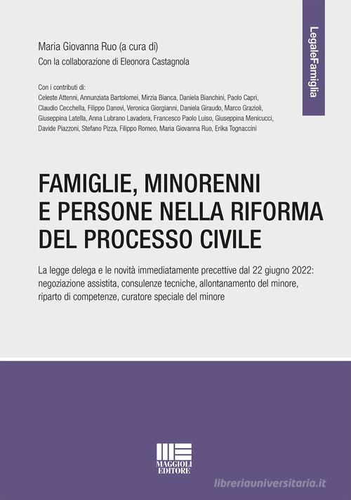 Libreriauniversitaria Famiglie minorenni e persone nella riforma del processo civile
