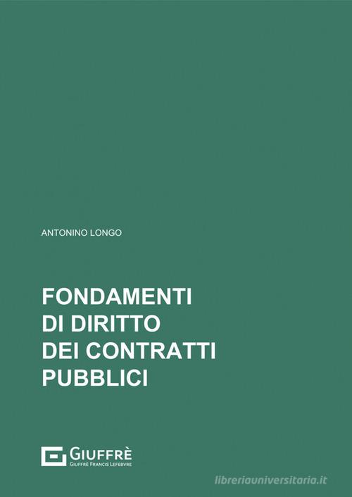 Libreriauniversitaria Fondamenti di diritto dei contratti pubblici