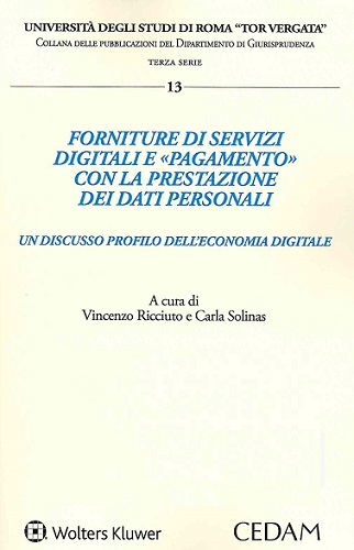 Libreriauniversitaria Forniture di servizi digitali e «pagamento» con la prestazione dei dati personali