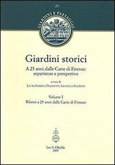 Libreriauniversitaria Giardini storici. A 25 anni dalle Carte di Firenze: esperienze e prospettive. Ediz. illustrata