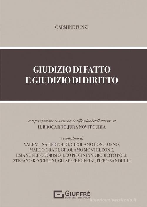 Libreriauniversitaria Giudizio di fatto e giudizio di diritto
