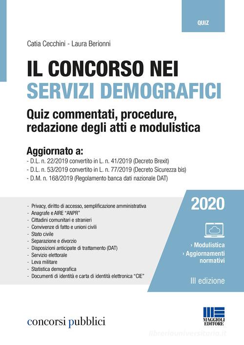 Libreriauniversitaria Il concorso nei servizi demografici