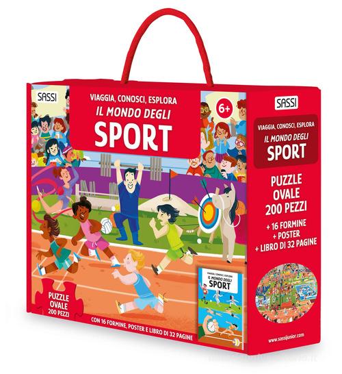 Libreriauniversitaria Il mondo degli sport. Viaggia conosci esplora. Ediz. a colori. Con 16 formine. Con puzzle ovale. Con Poster