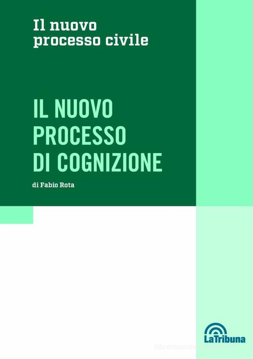 Libreriauniversitaria Il nuovo processo di cognizione