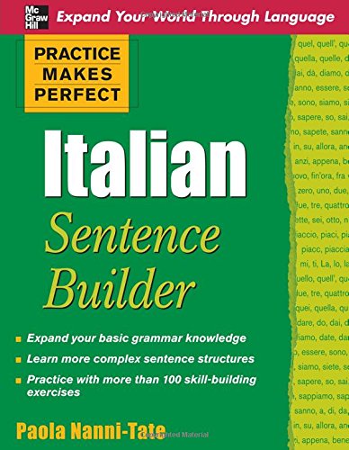Libreriauniversitaria Italian sentence builder. Practice makes perfect