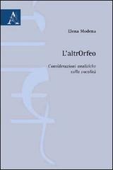 Libreriauniversitaria L'altrOrfeo. Considerazioni analitiche sulla vocalità