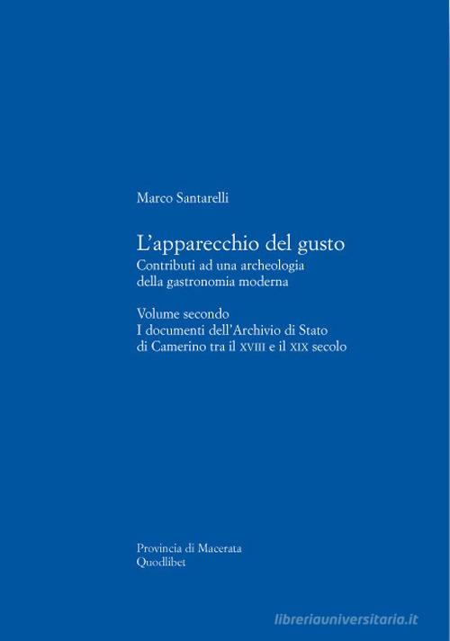 Libreriauniversitaria L'apparecchio Del Gusto Vol.2