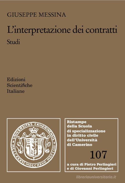 Libreriauniversitaria L'interpretazione Dei Contratti. Studi