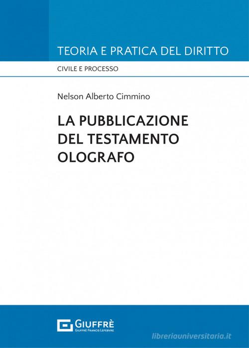 Libreriauniversitaria La pubblicazione del testamento olografo