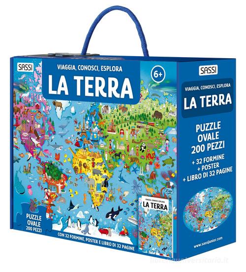 Libreriauniversitaria La Terra. Viaggia conosci esplora. Nuova ediz. Con formine. Con puzzle ovale. Con Poster