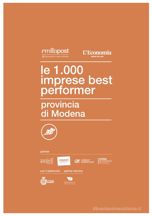 Libreriauniversitaria Le 1000 imprese best performer 2023. Provincia di Modena
