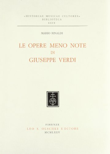 Libreriauniversitaria Le opere meno note di G. Verdi