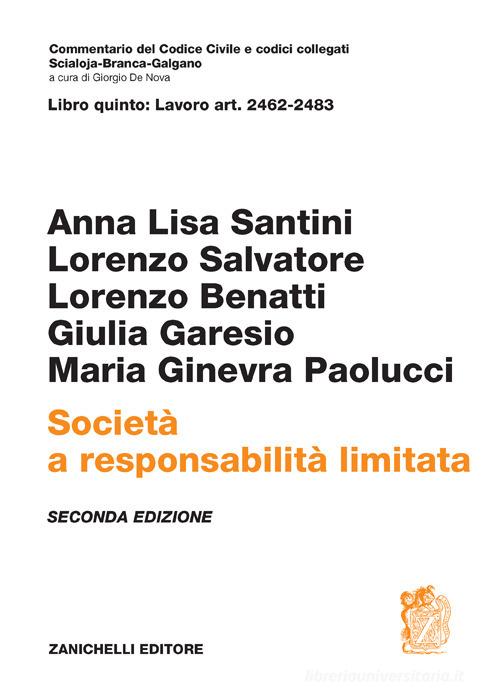 Libreriauniversitaria Libro quinto: Art. 2462-2483. Società a responsabilità limitata