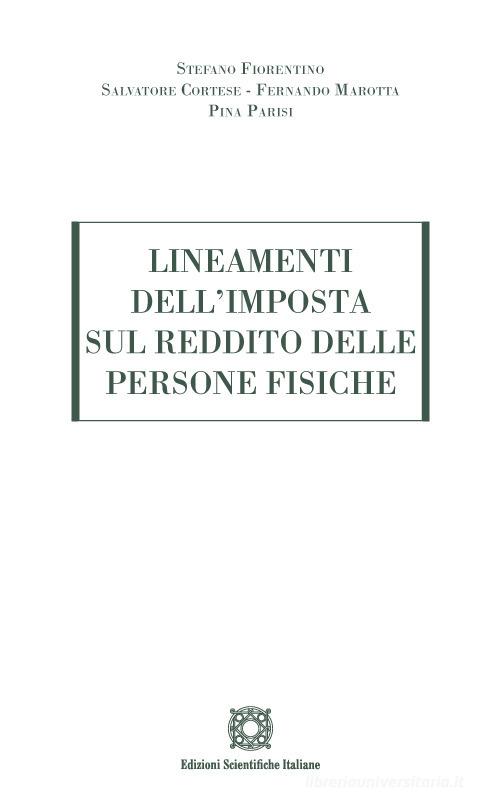 Libreriauniversitaria Lineamenti Dell'imposta Sul Reddito Delle Persone Fisiche