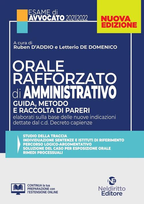Libreriauniversitaria Orale rafforzato di diritto amministrativo