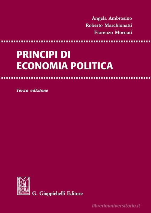 Libreriauniversitaria Principi di economia politica