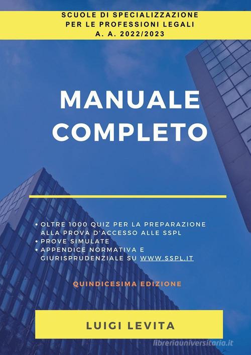 Libreriauniversitaria SSPL. Scuole di specializzazione per le professioni legali. Anno accademico 2022/2023