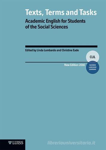 Libreriauniversitaria Texts terms and tasks. Academic english for students of the social sciences