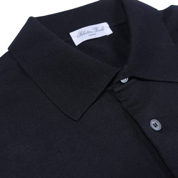 Salvatore Piccolo Polo Mezza Manica Crêpe
