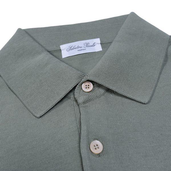 Salvatore Piccolo Polo Mezza Manica Crêpe