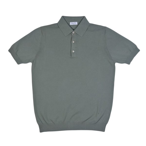 Salvatore Piccolo Polo mezza manica Crêpe