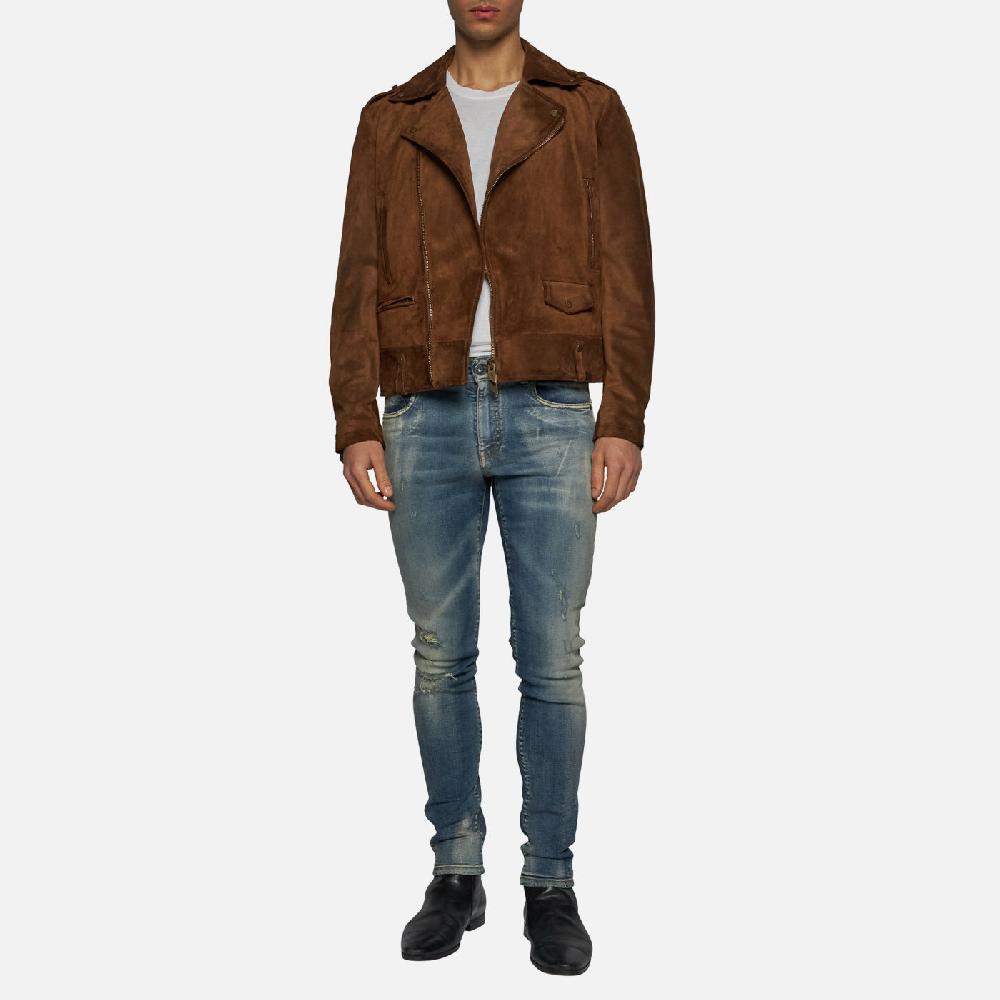 Salvatore Santoro BIKER IN CAMOSCIO - BROWN