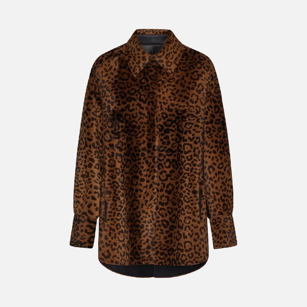 Salvatore Santoro CAMICA IN SHEARLING - BROWN