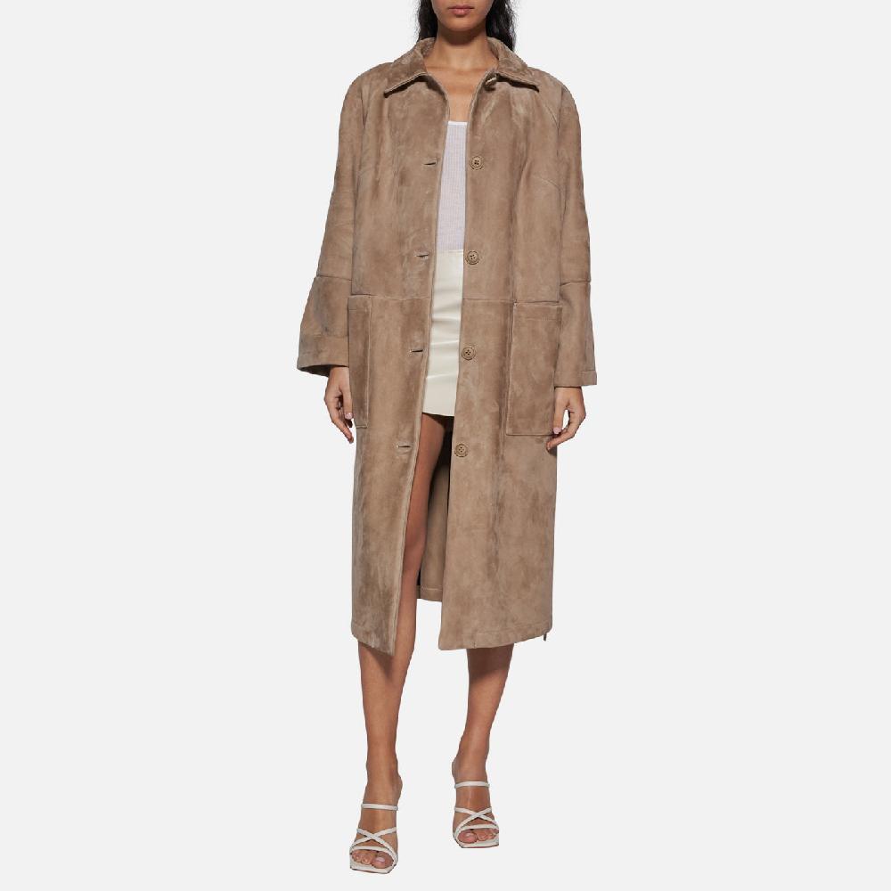 Salvatore Santoro CAPPOTTO IN CAMOSCIO - SAND