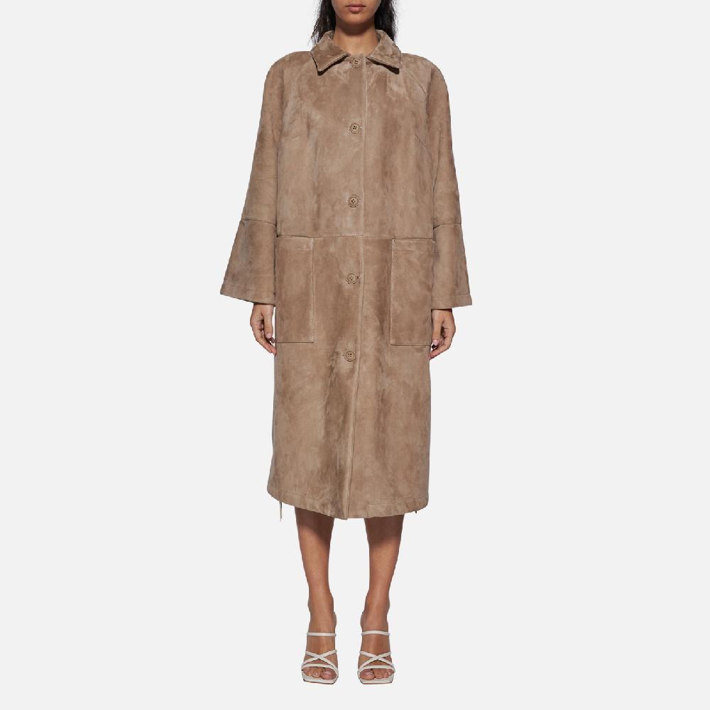 Salvatore Santoro CAPPOTTO IN CAMOSCIO - SAND