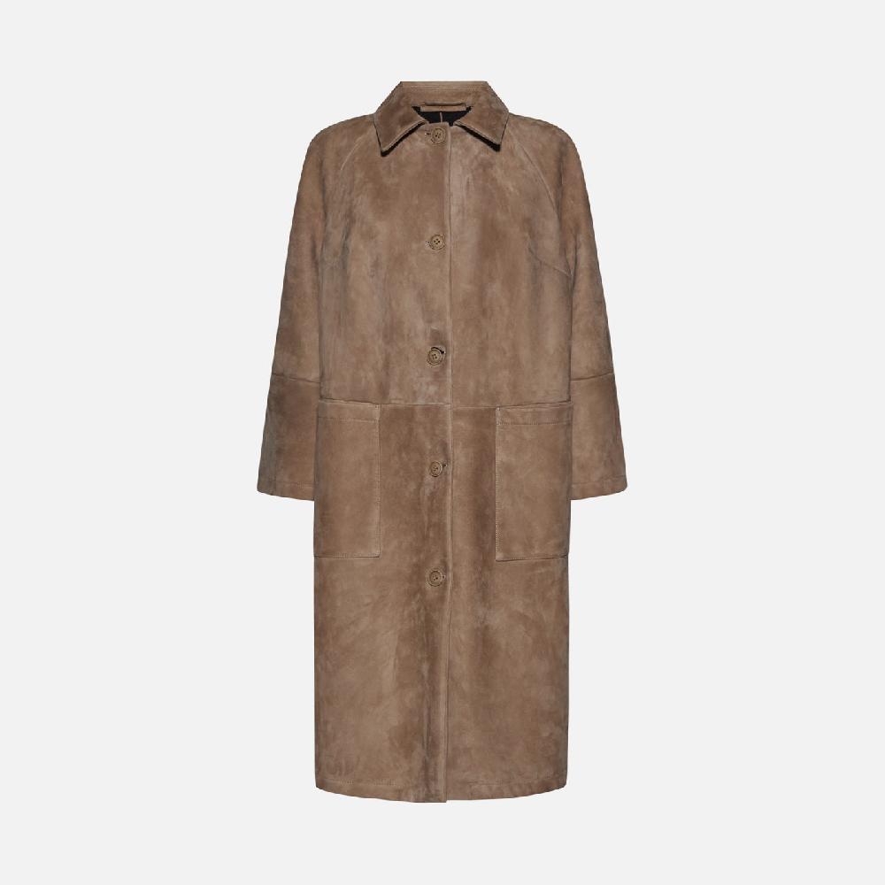 Salvatore Santoro CAPPOTTO IN CAMOSCIO - SAND