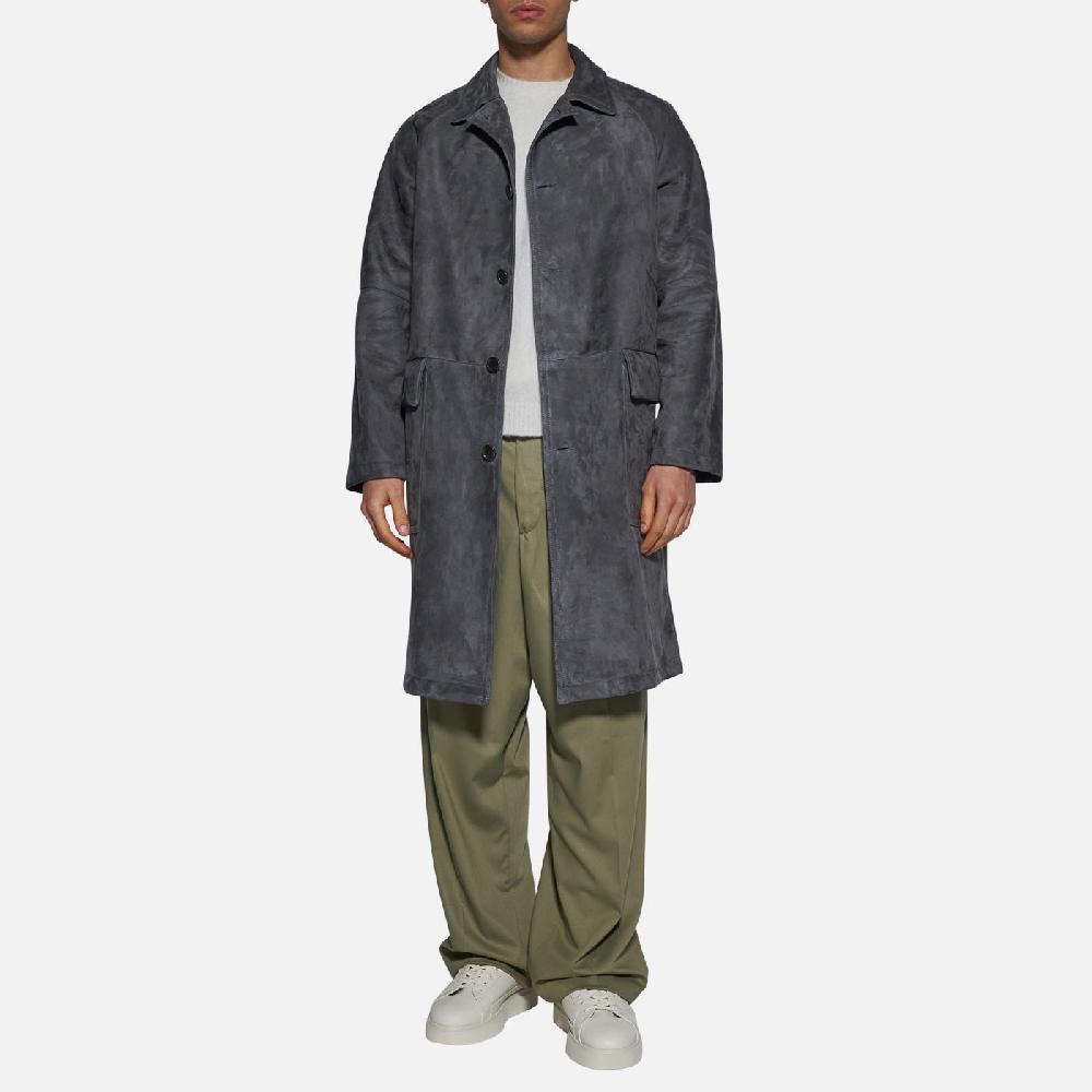 Salvatore Santoro CAPPOTTO IN CAMOSCIO - SMOKE