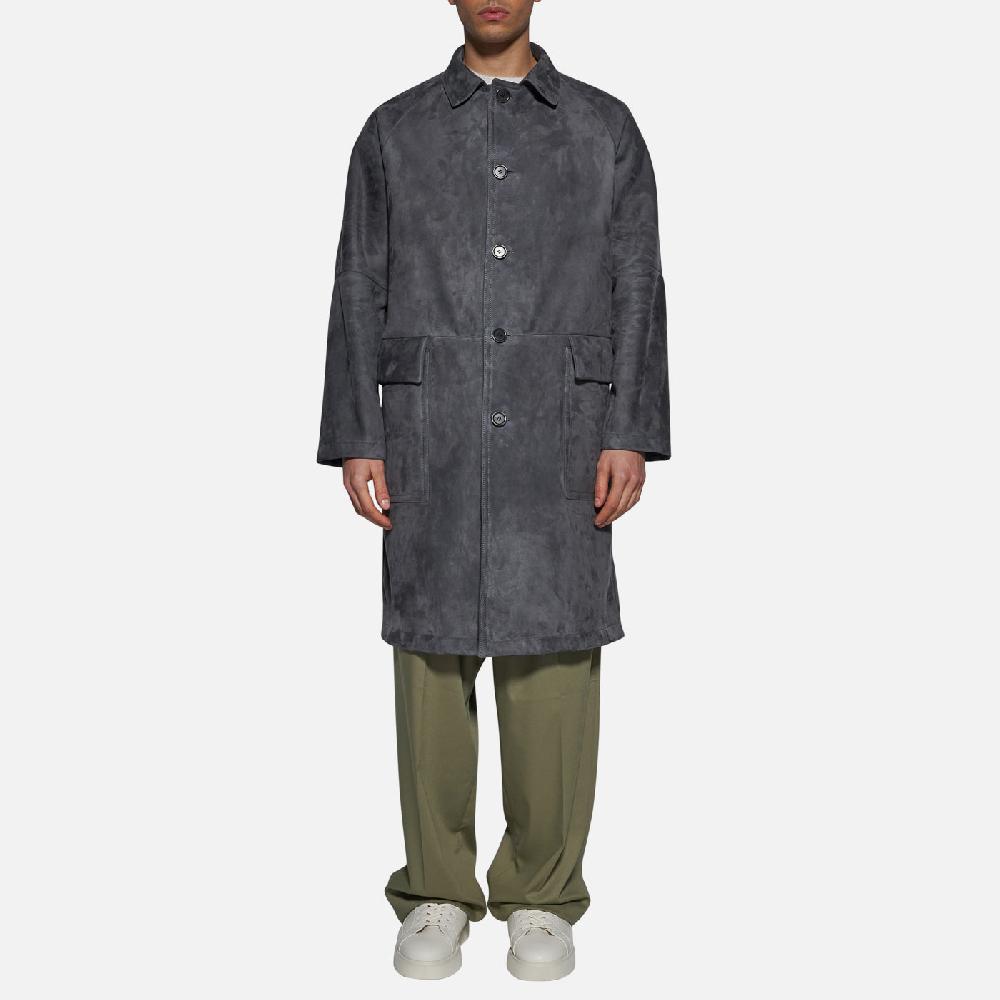 Salvatore Santoro CAPPOTTO IN CAMOSCIO - SMOKE