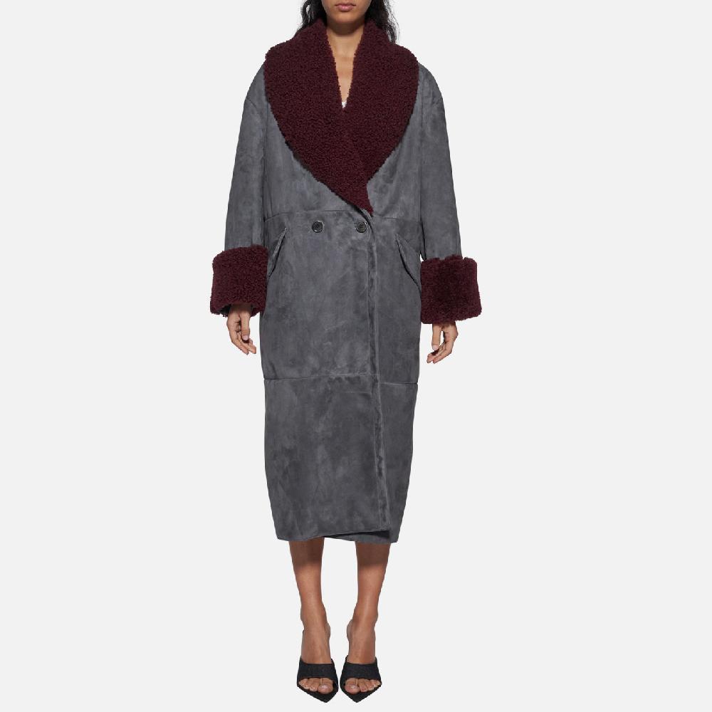 Salvatore Santoro CAPPOTTO IN CAMOSCIO - SMOKE