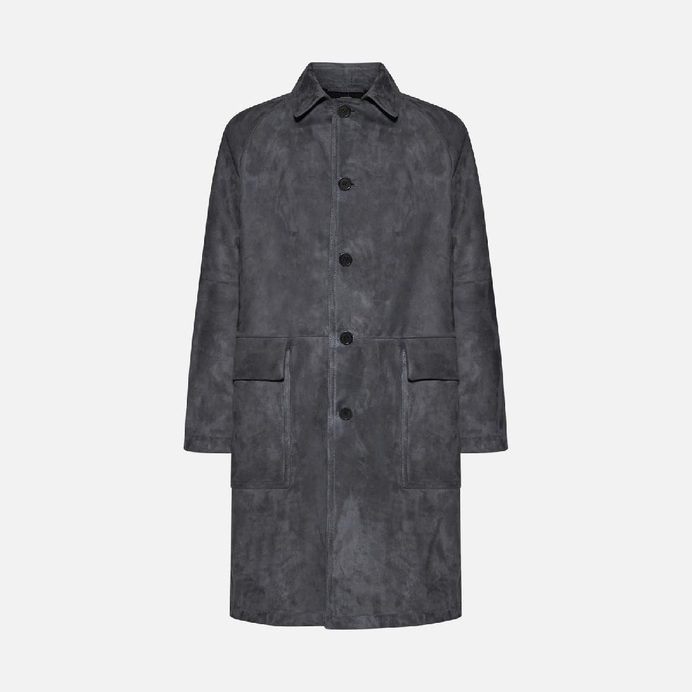 Salvatore Santoro CAPPOTTO IN CAMOSCIO - SMOKE