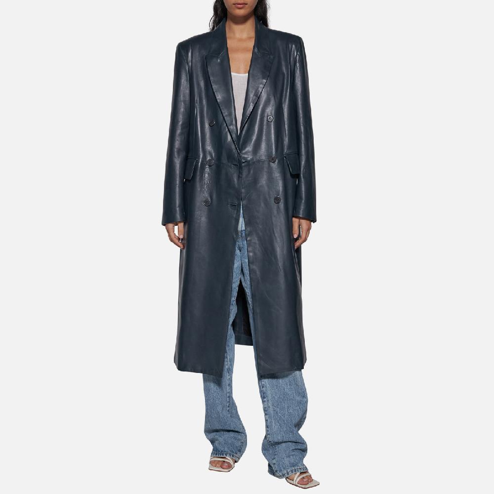 Salvatore Santoro CAPPOTTO IN PELLE - ASFALTO