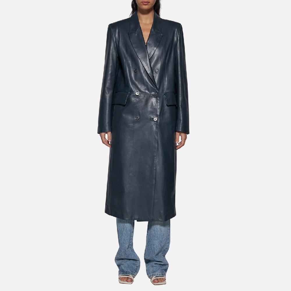 Salvatore Santoro CAPPOTTO IN PELLE - ASFALTO