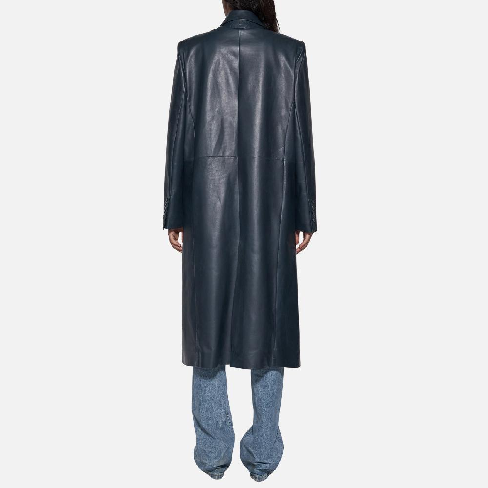 Salvatore Santoro CAPPOTTO IN PELLE - ASFALTO