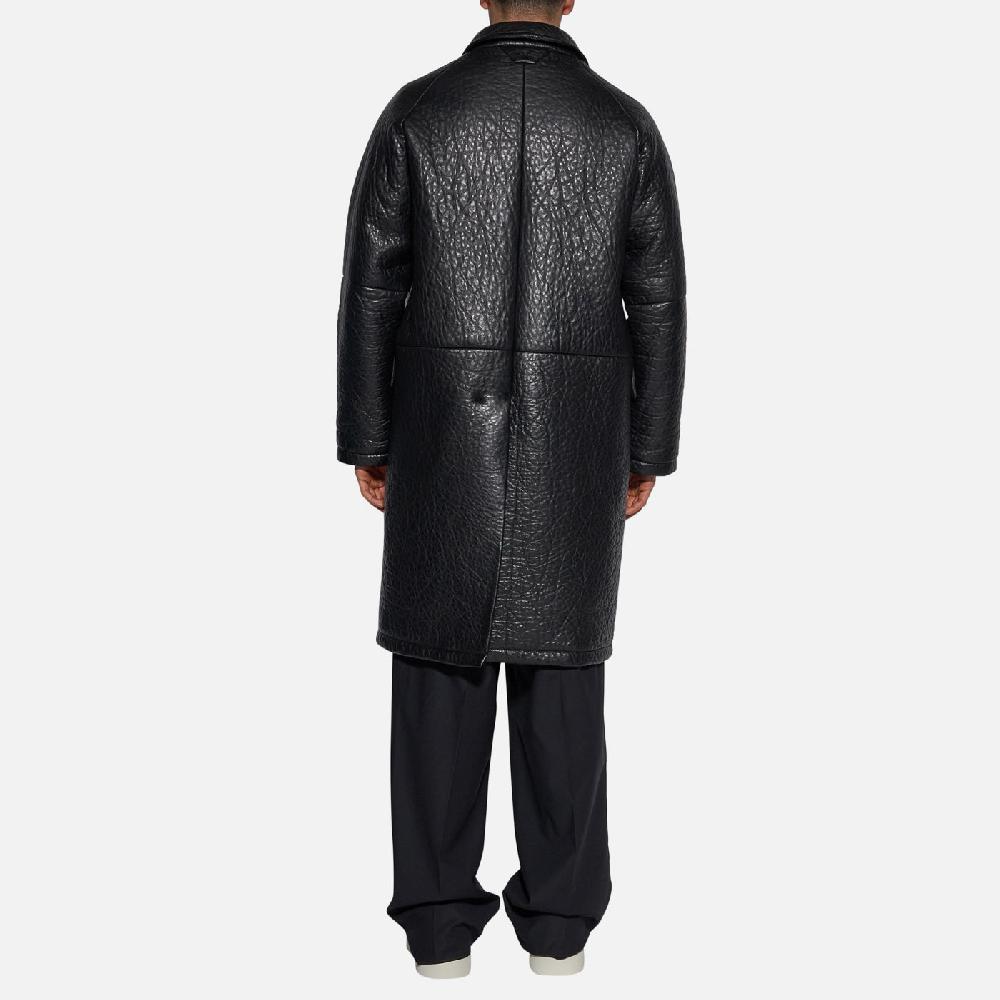 Salvatore Santoro CAPPOTTO IN PELLE - BLACK