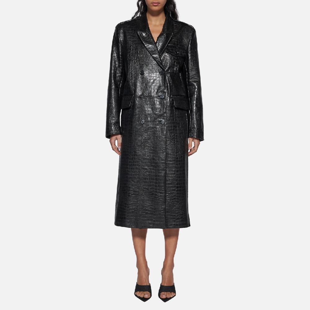 Salvatore Santoro CAPPOTTO IN PELLE - BLACK