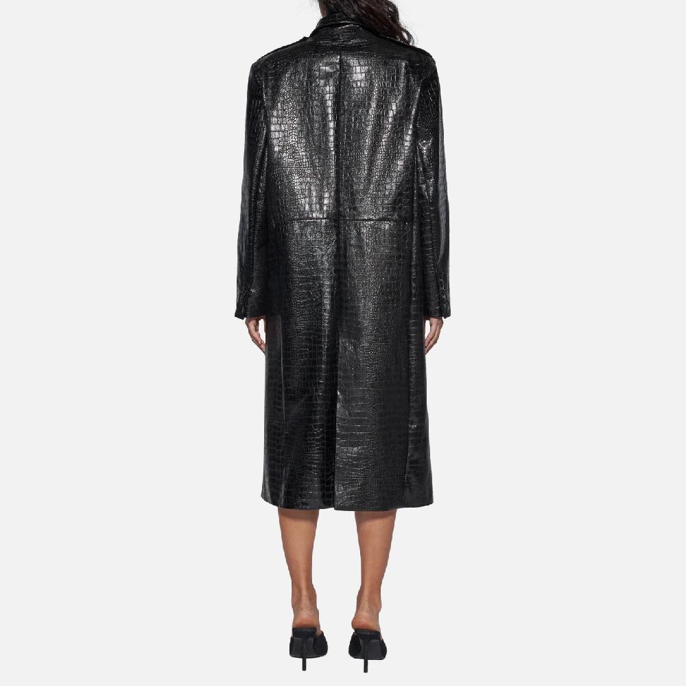 Salvatore Santoro CAPPOTTO IN PELLE - BLACK