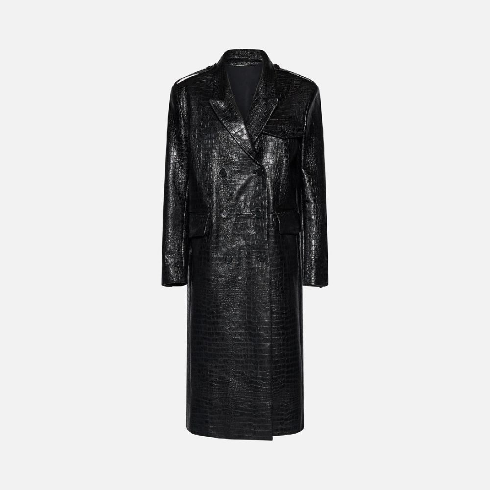 Salvatore Santoro CAPPOTTO IN PELLE - BLACK