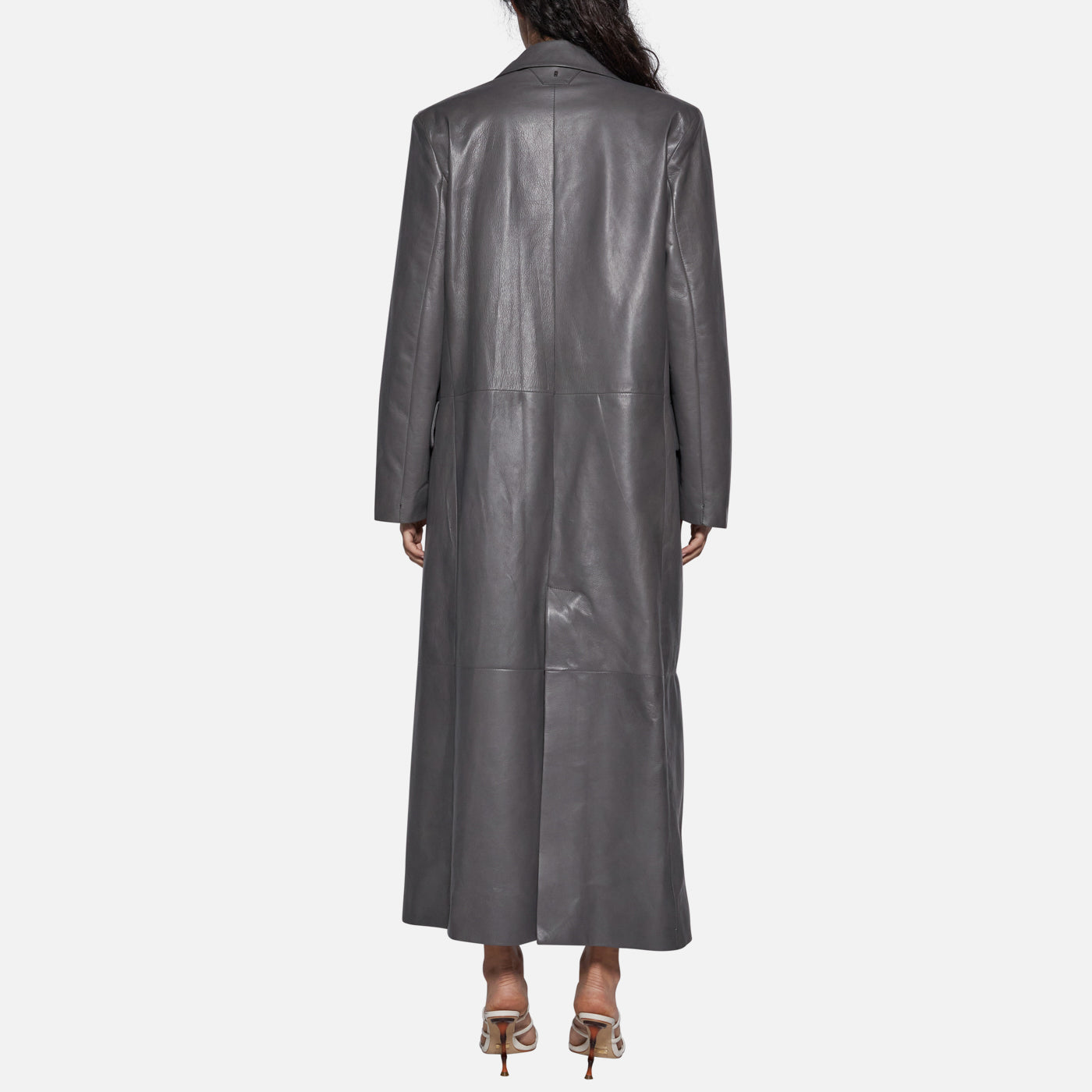 Salvatore Santoro CAPPOTTO IN PELLE - SMOKE