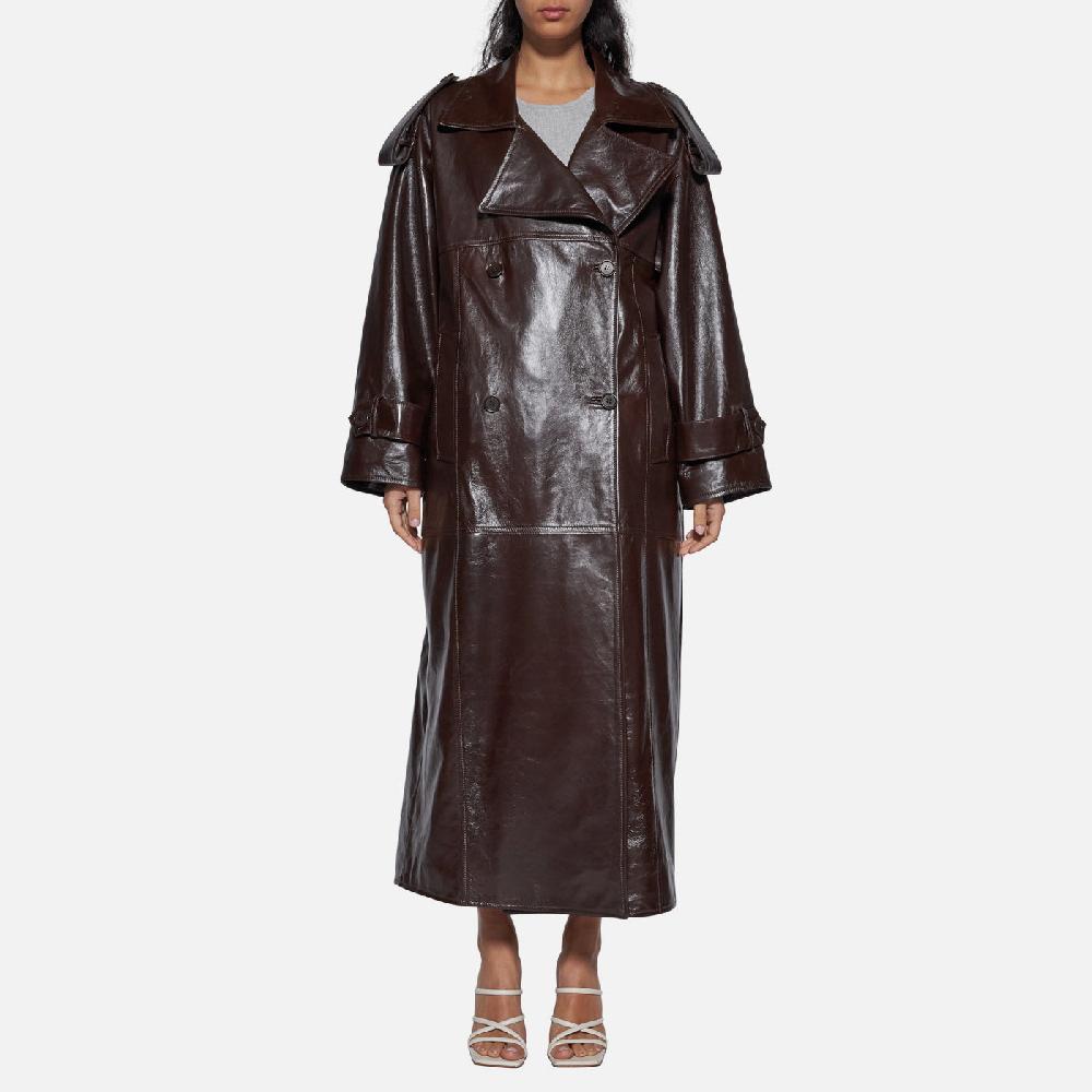 Salvatore Santoro CAPPOTTO IN PELLE - TESTA DI MORO