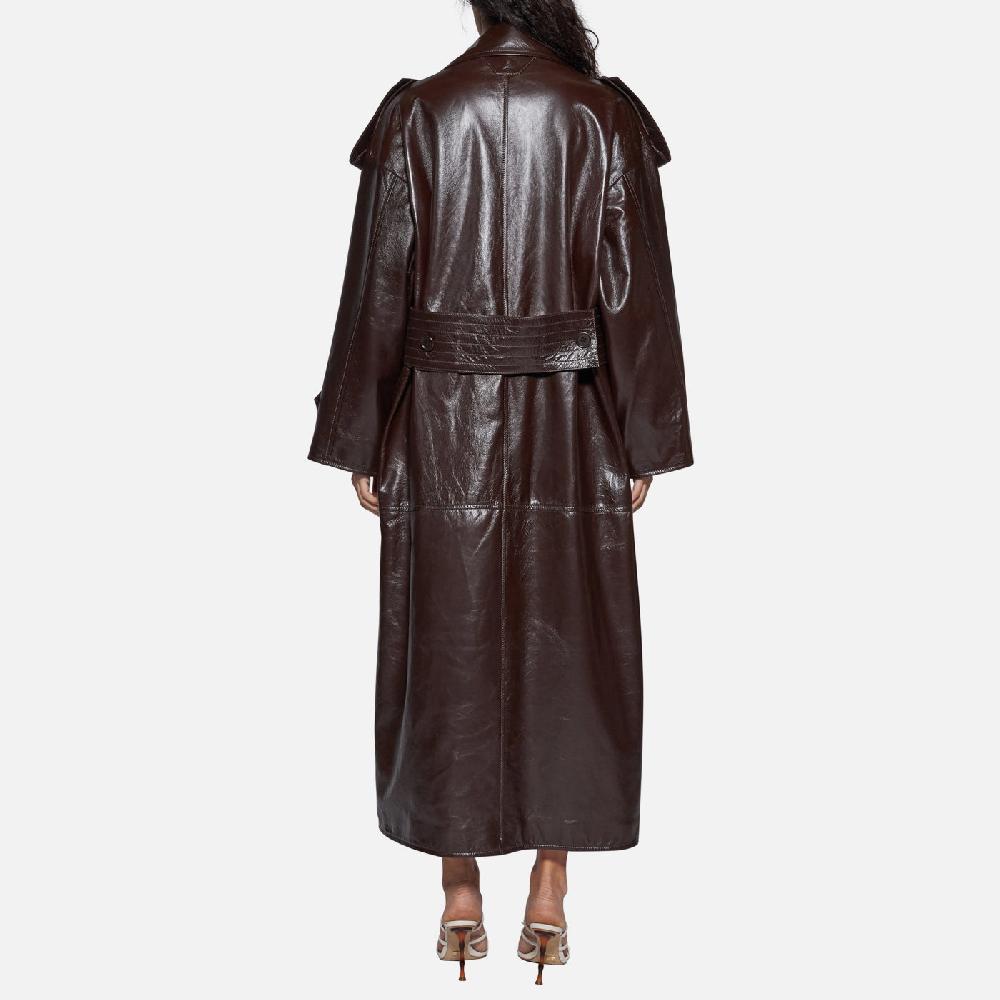 Salvatore Santoro CAPPOTTO IN PELLE - TESTA DI MORO