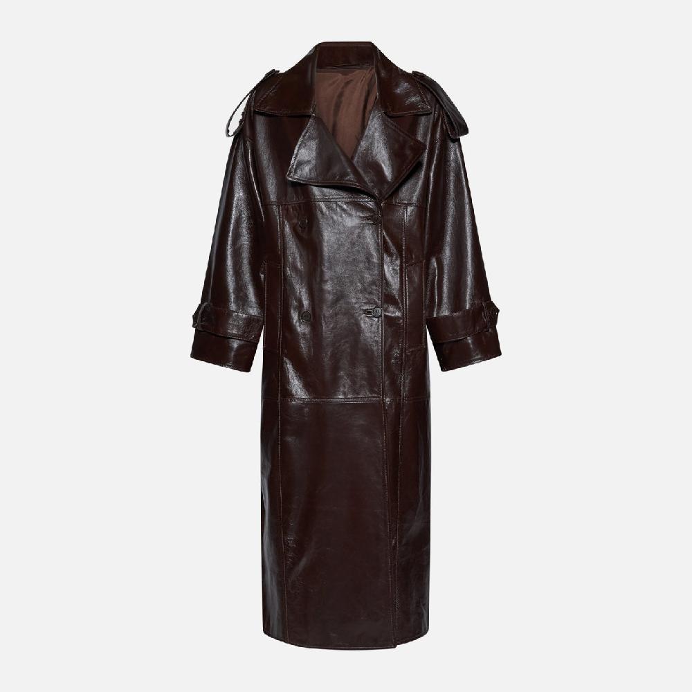 Salvatore Santoro CAPPOTTO IN PELLE - TESTA DI MORO