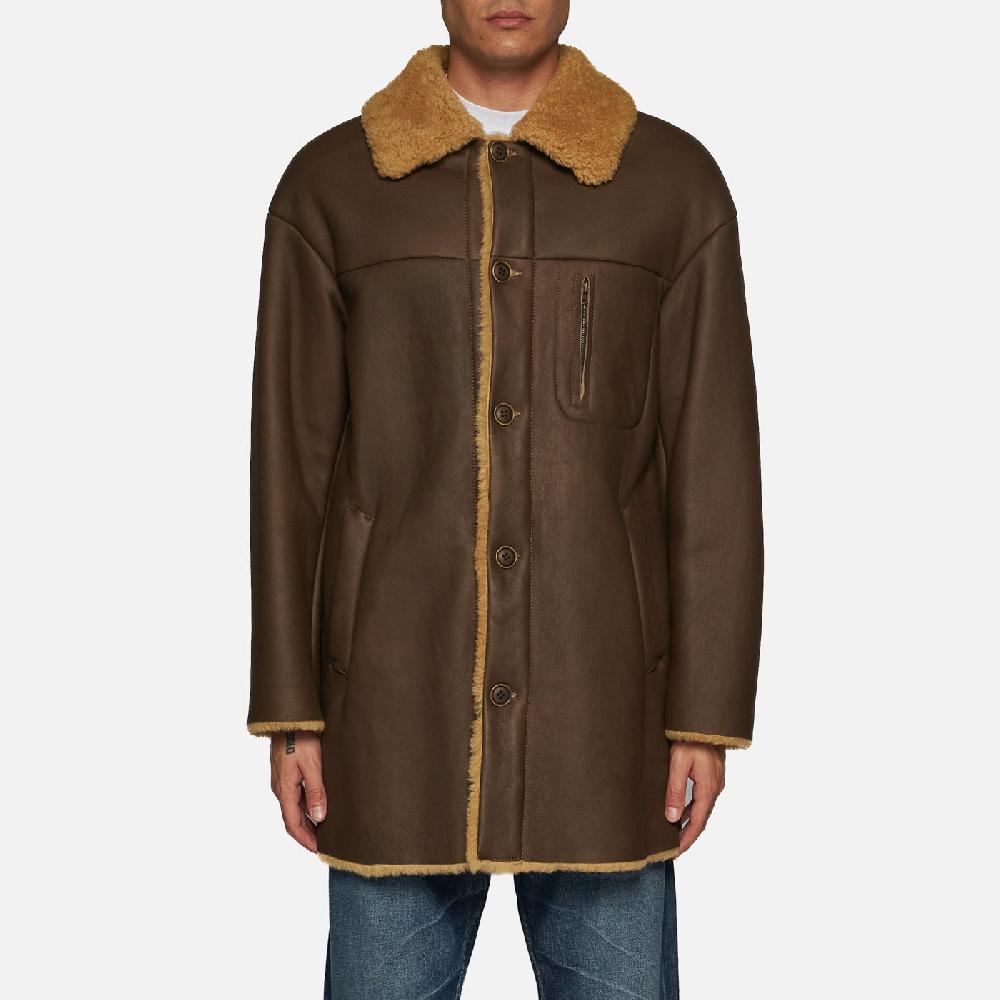 Salvatore Santoro CAPPOTTO IN SHEARLING - BROWN